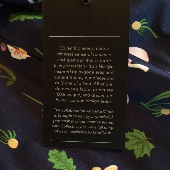 NWT Modcloth X Collectif Jasmine Enchanted Meadow Swing 50s retro circle skirt - Picture 7 of 17